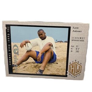 1994 Upper Deck Heavy Weights Card #34 Sam Adams Seattle Seahawks￼